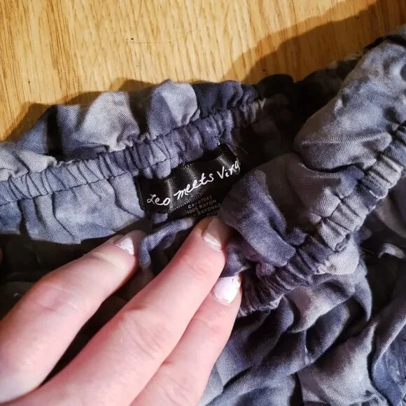 LEO MEETS VIRGO Tie Dye Off Shoulder Maxi Dress - Picture 8 of 12